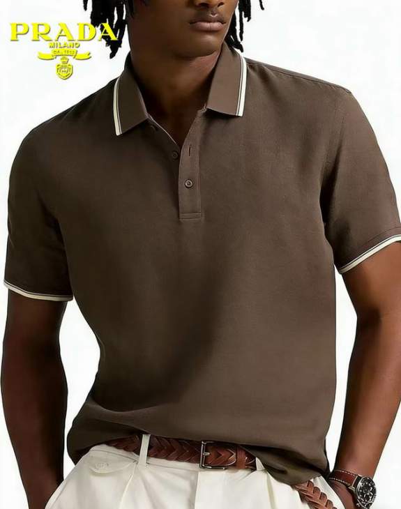 Picture of Prada Polo Shirts Short _SKUPradaM-3XL12yr32025799